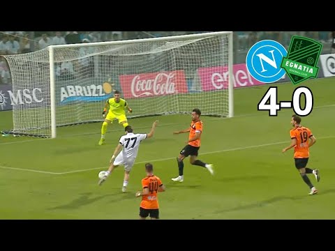 HIGHLIGHTS Napoli Egnatia 4-0 ⚽ Gol e sintesi della partita amichevole