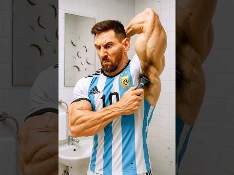 🧪😂💈MINI CRISTIANO ACCIDENTALLY SHAVES HIS HEAD… NOW MESSI MUST BECOME A SCIENTIST TO FIX IT!