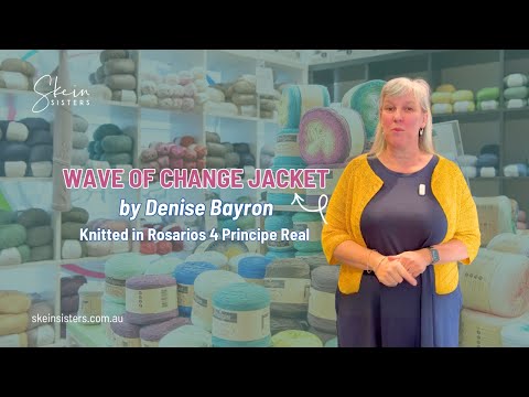 Wave of Change Jacket by Denise Bayron | Knitted in Rosarios 4 Principe Real
