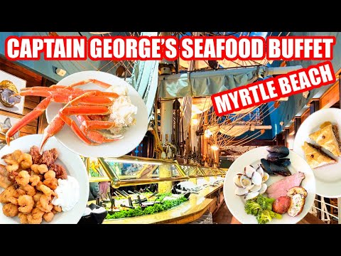 Buffet de frutos do mar do Capitão George! Melhor buffet de frutos do mar em Myrtle Beach?