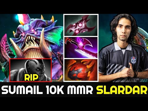 How SUMAIL 10K MMR Slardar deal with Anti Mage 7.25 Dota 2