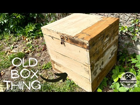 I found an OLD BOX / TRUNK thingy.... and "restored" it