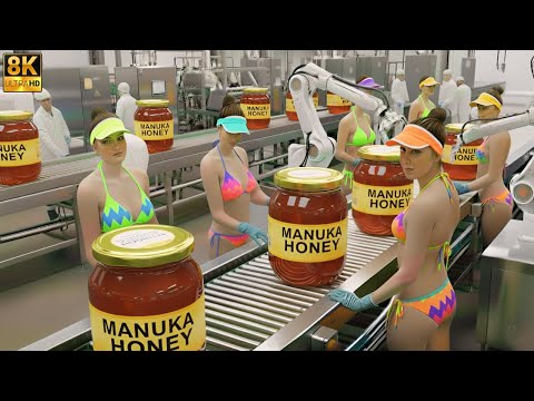 Inside the Manuka Honey Factory 🍯 | From Hive to Jar (Full Process)