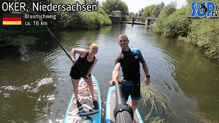 SUP-Tour auf der OKER von Wolfenbüttel bis Braunschweig (ca. 16 km) - Tagestour