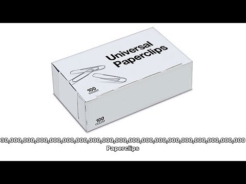 Universal Paperclips Playthrough - Gazillion Paper clips! - YouTube