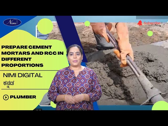 Prepare cement mortars and RCC in different proportions