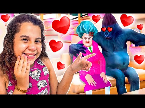 THE EVIL TEACHER FELL IN LOVE WITH A GORILLA - Scary Teacher