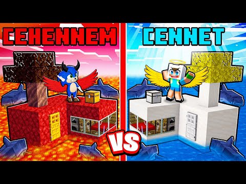 ŞEYTAN BEBEK SONİC VS MELEK ENES DENİZ BLOĞUNDA HAYATTA KALIYOR 😨 Minecraft