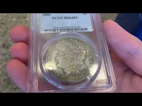 PCGS MS64 PL 1886 Morgan Dollar