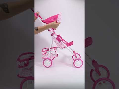 Video de Cochechito Paraguitas grande para Muñecas Unicornio