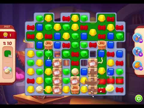 HomeScapes Level 3527 no boosters (15 moves)