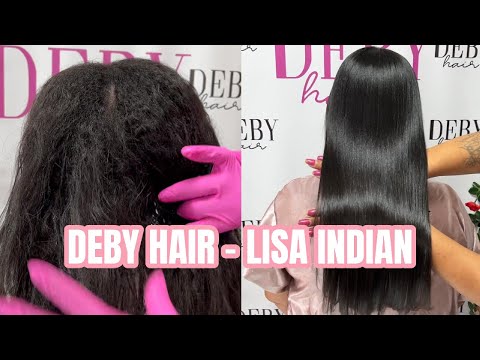 DEBY HAIR: Mode d'application - Lissage Lisa Indian