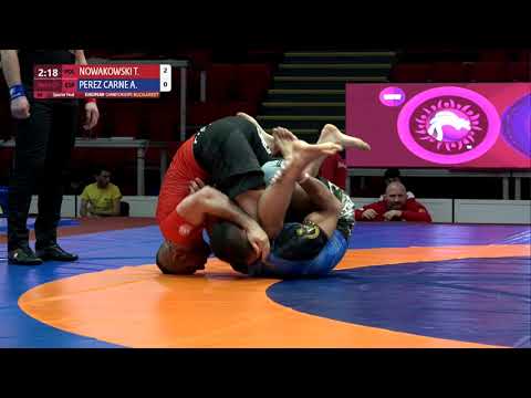1/4 Men's GP No-Gi - 77 kg: T. NOWAKOWSKI (POL) v. A. PEREZ CARNE (ESP)