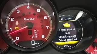 Porsche 991.1 turbo engine light on Part1