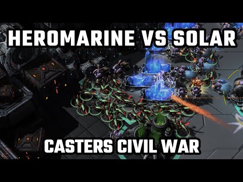 EUROPE VS KOREA? - HeroMarine vs Solar - Casters Civil War (Wardi vs ZombieGrub) [StarCraft 2]