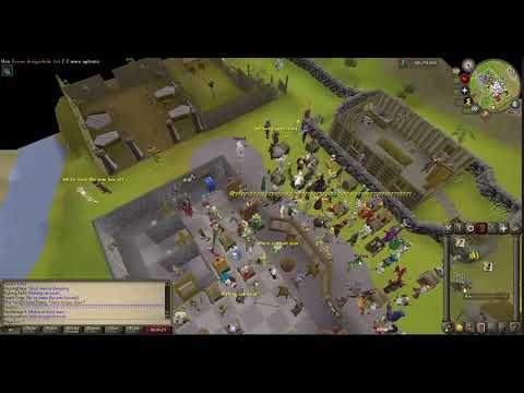 Old School Runescape 2007 Trout Man Drop Party Edgeville Bank World 499