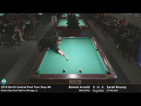 Sarah Rousey vs Bonnie Arnold (Hotseat) - 10 Ball - 2019 NCPT Stop #6