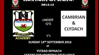 preview picture of video 'Risca Academy v's Cambrian & Clydach u12's 14.09.14'