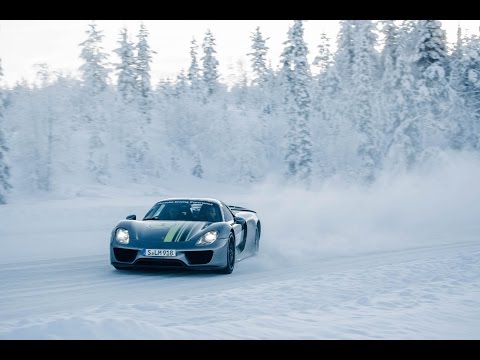 Porsche 918 Spyder Driven on Ice (On Board)