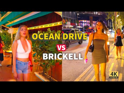 Inside Miami’s Two Wildest Night Scenes 🔥 Brickell vs Ocean Drive!