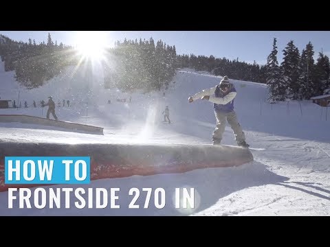 Cноуборд How To 270 In On A Jib Training Snowboard