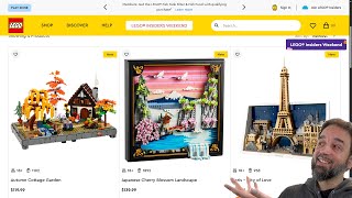 Three beautiful LEGO reveals! Autumn Cottage Garden, Japanese Landscape, Paris display #NotSponsored