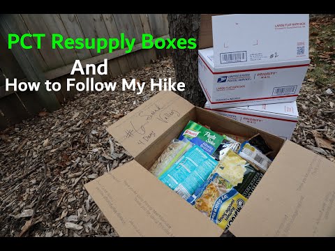 PCT Resupply Boxes and Following my Hike