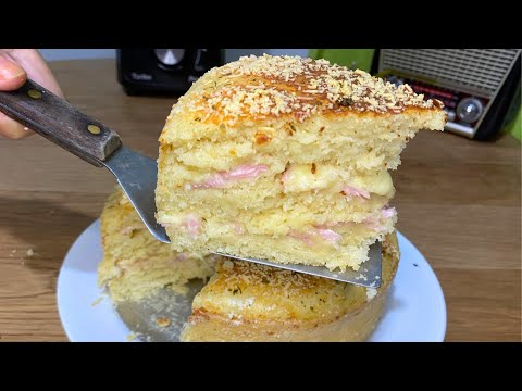 BOLO SALGADO PERFEITO PARA O LANCHE DA TARDE- SIMPLES E FÁCIL DE FAZER