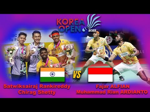 Korea Open 2023 | Mens Doubles Final | S RANKIREDDY/C SHETTY vs F ALFIAN/MR ARDIANTO Highlight #bwf