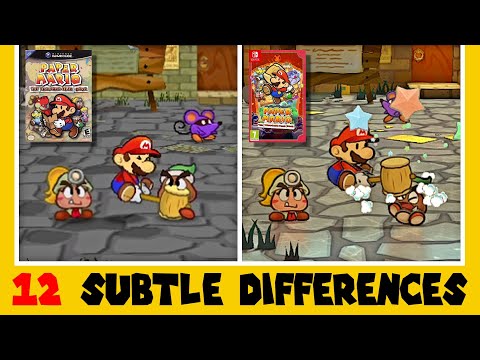 12 Subtle Differences between Paper Mario: The Thousand-Year Door for Switch and GameCube