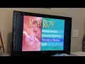 Opening And Menu To Rob Roy 1997 DVD