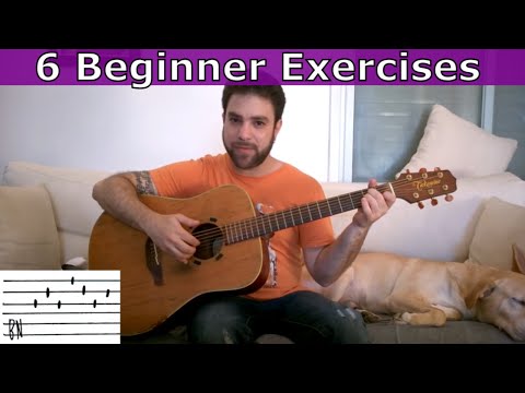 6 Beginner Fingerstyle Rhythm Patterns  - Guitar Lesson Tutorial w/ TAB