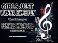 GIRLS JUST WANNA HAVE FUN Cyndi Lauper FEMALE KARAOKE 2 KEYS LOWER
