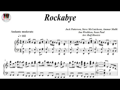 Rockabye - Clean Bandit  ft. Sean Paul & Anne-Marie, Piano Sheet Music, Piano Tutorial