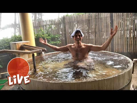Bath at a Japanese Ryokan: Kaike Onsen Experience ☆ LIVE #10