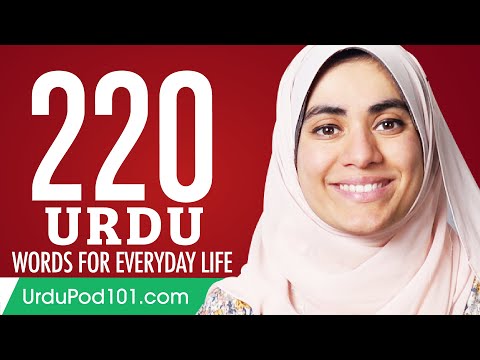 220 Urdu Words for Everyday Life - Basic Vocabulary #11