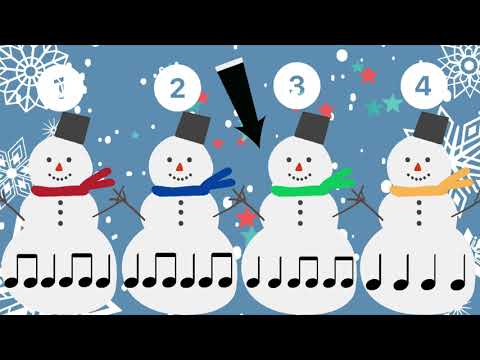 "Snowman Rhythm" Song and Game (Quarter/Eighth)