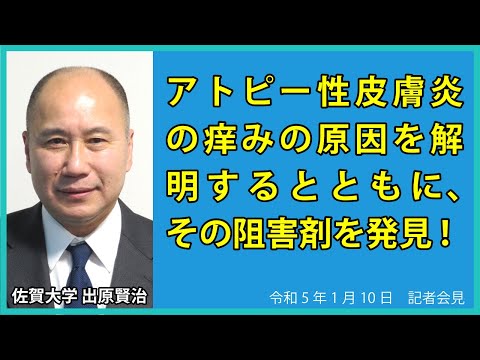 学校教育課程 【令和5年1月10日臨時会見】佐賀大学 アトピー性皮膚炎の痒みの原因を解明するとともに、その阻害剤を発見