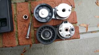 DODGE RAM HEMI 5.7L 2008 SERPENTINE BELT TENSIONER, IDLER PULLEYS AND BELT REPLACEMENT