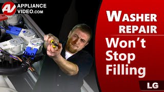 LG Washer Repair - Fills Continuously - Cold Water Inlet Valve