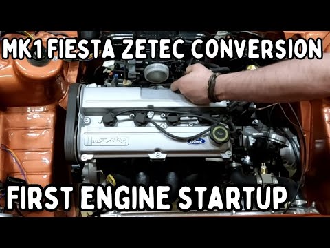 FINALLY IT STARTS... First start of the mk1 fiesta zetec conversion with injection.