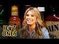 Heidi Klum Strikes A Pose While Eating Spicy Wings Hot Ones