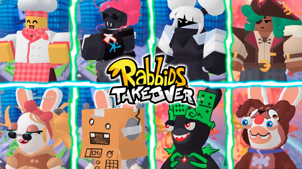 Rabbids Takeover - All Classes Showcase (Robloxian & Rabbid) | Roblox