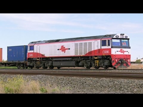 7922V SCT CSR Class Diesel Locomotive With Freight Train In Victoria (20/9/2012) - PoathTV Railways