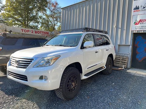 Apex Overland- LX570 roof rack install