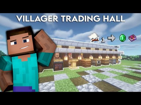I made an Epic Villager Trading Hall in minecraft (Tutorial & showcase)