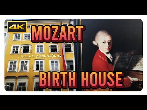 Mozarts Geburtshaus 4K - Salzburg, Austria - Birthplace of Wolfgang Amadeus Mozart