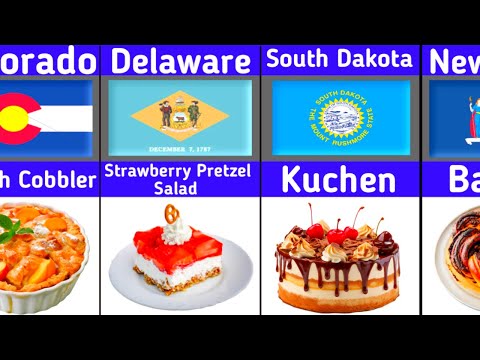 🍰 Il dessert PIÙ popolare in OGNI stato d'America! 🇺🇸 | I migliori dessert degli Stati Uniti