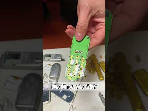 Vàng từ linh kiện điện thoại #trangsucvangbac #jewelry #a1 #t #m