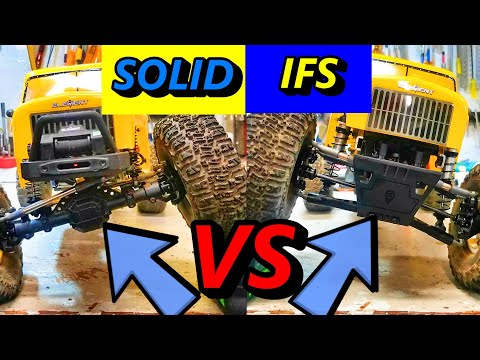 TESTED! Solid vs IFS on RC Crawler (Element Ecto IFS conversion kit)